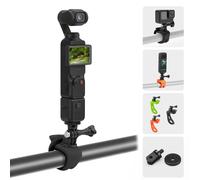 BRDRC Pocket 3 Supporto Moto Bicicletta Auto Mount Strap Flessibile Wrap Manubrio Asta Recinzione Accessori per GoPro Max Mini Hero 12 11 10, Osmo Pocket 3 2, per Insta360 X3 Ace Pro Go 3 Action