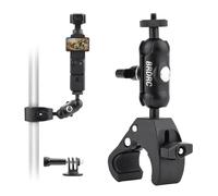 BRDRC Pocket 3 Supporto per bicicletta moto supporto manubrio fotocamera morsetto compatibile con GoPro Max Mini Hero 12 11 10 9 8 7 6 5, DJI Pocket 3 2, Insta360 X3 X2 Go 3 Accessori