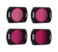 BRDRC Set di filtri ND per DJI Osmo Pocket 3, confezione da 4 - ND8PL ND16PL ND32L ND64PL NDPL filtro obiettivo per DJI Osmo Pocket 3 Creator Combo accessori per fotocamera