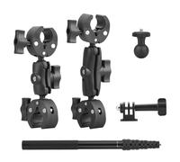 BRDRC Supporto per moto Insta360 X5 X6 X4, supporto per manubrio bici da 159,9 cm, kit per selfie invisibile Insta 360 X5 X6 X4 Air X3 X2 X ONE, per DJI OSMO 360, per accessori per fotocamera GoPro