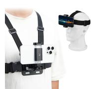 BRDRC Supporto per telefono POV per iPhone, supporto per testa con montaggio per fotocamera, kit di clip per body harness per la registrazione di vlog, per DJI Osmo Pocket 3, per Insta360 X5 X4 X3
