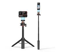 BRDRC Treppiede per Insta360 X5 ACE Pro 2, bastone per selfie da 21 pollici, asta di estensione a sgancio rapido, mini tavolo da scrivania, impugnatura portatile, supporto con slitta fredda per Insta