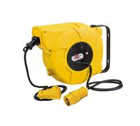 BRE013110 Brennenstuhl Avvolgicavo Da Parete Auto 110V 9+2m 16A 1 Presa