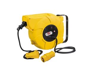 BRE013110 Brennenstuhl Avvolgicavo Da Parete Auto 110V 9+2m 16A 1 Presa