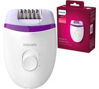 BRE225/00 Satinelle Essential Epilatore Elettrico Compatto, Bianco/Viola