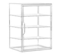 Bread Box - Bakery Display Case | 4-Layer Food Display Case Bread Container | Airtight Storage Containers Holder For Kitchen Pantry Counter Apartment Homemade Loaf Dough Sandwich Bagel