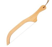 Bread Cutter Tool - Serrated Bread Slicer, Wooden Handle Cutter, Kitchen Breads Accessory, 15.7x2.7x0.6inch Premium Kitchen Cutting Tool | Professional Bow Shape Breads Cutters, Home Kitchens Use