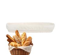 Bread Proofing Baskets for Dough - Rattan Bin, Natural Rattan Dough Baking Basket with Liner | Handmade French Baguettes Proofing Basket for Home, Kitchen, Holiday, Weekend Preparation, Bakers
