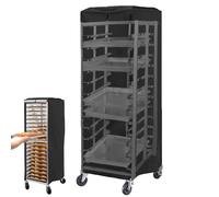 Bread Rack Cover - 420d Oxford Cloth Bakery Single Rack Covers With Window, Bun Pan Cover 23x28x64inch For Home Kitchen Restaurant Bakery Commercial Bread Proofing Storage Dust Proof Protective