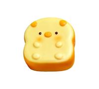 Bread Squeeze Toy, Food Shape Fidget, Stress Aid with Easy Use, Fun Care Accessory with Strong Function, Handy Aid for Teens Adults Work Study Home Office Travel Party Favors Easter Basket