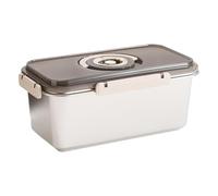 Bread Storage Box - Airtight Stainless Steel Container, Large Capacity Food Keeper, Secure Lid Handle Design, Durable Rust Resistant Material, Sandwich Toast Bagel Storage, Kitchen Pantry Fridge Acces