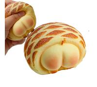 Bread Stress , Cute Bread Shape Sensory Squeeze Fidget for Relaxation and Fun, Simulation Food Decompress for Kids Adults, Stress Relief and for Studying Working Home School