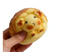 Bread Stress Toy - Cute Bread Shape Sensory Squeeze Fidget | Soft Simulation Food Decompress Toy for Kids Adults, Relaxing Hand Activity for Studying Working Home School Office Travel Party Favors