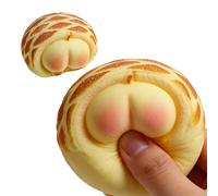 Bread Stress Toy - Squishy Loaf Model, Cute Pastry for Focus Play, Simulation Food with Relaxing Squeeze, Sensory Fidget, Novelty Bun for Learning Hours and Work Breaks