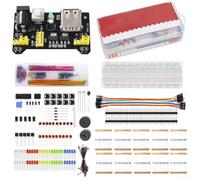 Breadboard 830 Hole Electronics Component Pack per Arduino R3 con resistori, LED, potenziometri, fili e parti del sensore