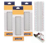 Breadboard kit, Basetta Piastra Sperimentale, Solderless Breadboard, 4 Pezzi 830 Punti Breadboard, Compatibile con il Blocco di Connessione di Distribuzione Dello Scudo del Prototipo