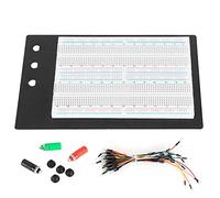 Breadboard senza saldatura a 1660 punti, kit di breadboard senza saldatura con 65 cavetti jumper e 3 morsetti per la prototipazione di circuiti, progetti di elettronica fai-da-te e
