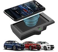 Breadom Caricabatterie Wireless Auto per BMW X3 G01 BMW X4 2019 2020 2021 Accessori Pad di Ricarica Wireless Mat 15W Fast Charging Phone Charger Pad con Porta USB per iPhone, Galaxy.