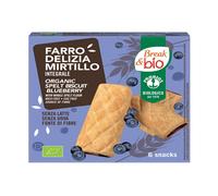 Break & Bio - Farro Delizia al Mirtillo, 6 snack da 30 grammi