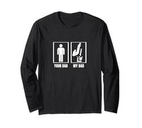 Break Dancer B-Boy Your Dad My Dad Funny Breakdance Maglia a Manica