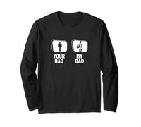 Break Dancer B-Boy Your Dad My Dad Funny Breakdance Maglia a Manica
