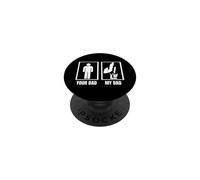 Break Dancer B-Boy Your Dad My Dad Funny Breakdance PopSockets PopGrip Adesivo