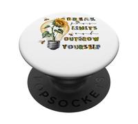 Break Limits Supera te stesso Ispirazione Girasole PopSockets PopGrip Adesivo