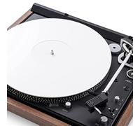 Break Tradition - Tappetino girevole in acrilico bianco per giradischi LP, per giradischi LP, antiscivolo per ridurre il rumore dovuto allo statico e migliorare la qualità del suono