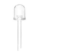 BREAKA 10Pcs 10mm Diodo LED Multicolore RGB Lampeggiante Veloce/Lento Diodi emettitori di Luce Super Luminosi Lampade Flash Diffuse tonde Trasparenti (Color : Fast Flash)