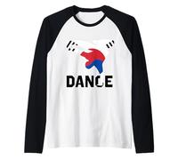 Breakdancer Bandiera della Corea del Sud Maglia con Maniche Raglan