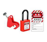 Breaker Isolamento Lock - Circuito Lockout Device, Distribution Box Safety Tool, Heavy Duty Electrical Lock, Design portatile durevole con semplice installazione | Essential Factory Home Safety Tool