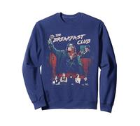 Breakfast Club Group Shot Painted Distressed Felpa, Unisex per Adulti, Navy, L