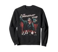 Breakfast Club Group Shot Painted Distressed Felpa, Unisex per Adulti, Nero, XXL