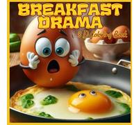 Breakfast Drama: Funny Breakfast-Themed 3D Coloring Book : Cute Eggs, Toasts & Coffee Characters, Stress Relief & Relaxing Humor Pages