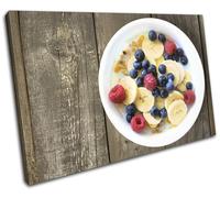Breakfast Healthy Cafe Food Kitchen SINGLE TELA parete arte foto stampa