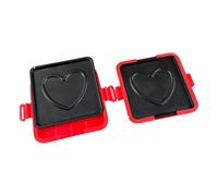 Breakfast Sandwich Maker - Silicone Iron 16x14x3cm | Foldable Microwave Grill Pan | Bacon Cooker Non Stick Toasting Tool Compact Cooking Press For Home Kitchen Dorm Office Apartment Restaurant Use