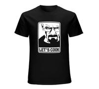 Breaking Bad Angry Walter White Let's Cook Mens T-Shirt Black Unisex Tee XXL