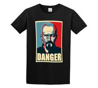 Breaking Bad Heisenberg Danger Polera Negra Hombre Unisex 100% Cotton Short-Sleeve T-Shirts Black XL