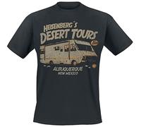 Breaking Bad Heisenberg Desert Tours T-Shirt Nero L, 100% Cotone, Regular