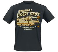 Breaking Bad Heisenberg`s Desert Tours - Maglietta da Uomo, Colore: Nero, Nero, S