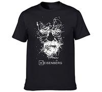 Breaking Bad Heisenberg Unisex 100% Cotton Short-Sleeve T-Shirts Black M