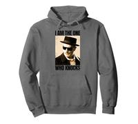 Breaking Bad I Am The One Who Knocks Sepia Portrait TV Show Felpa con Cappuccio