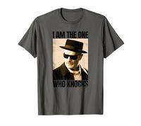 Breaking Bad I Am The One Who Knocks Sepia Portrait TV Show Maglietta