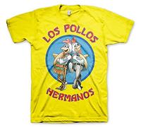Breaking Bad Licenza Ufficiale Los Pollos Hermanos Maglietta (Giallo), Small