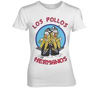 Breaking Bad Licenza Ufficiale Walter & Jesse Hermanos Maglietta (Bianca), XX-Large