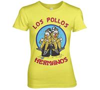 Breaking Bad Licenza Ufficiale Walter & Jesse Hermanos Maglietta (Giallo), X-Large
