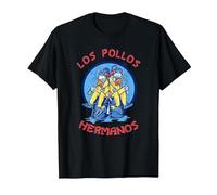Breaking Bad Los Pollos Hermanos Hazmat Suits TV Show Maglietta, Uomo, Nero, 4XL