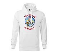 Breaking Bad Los Pollos Hermanos Restaurant Albuquerque Fun Felpa con Cappuccio Unisex Bianco Size M