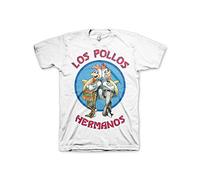 Breaking Bad Officially Licensed Merchandise Los Pollos Hermanos T-Shirt (White)