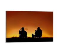 Breaking Bad Walter Jesse Sunset Movie Poster artistico, tela, stampe artistiche, regali, foto, quadro, decorazione per la casa, 30 x 45 cm
